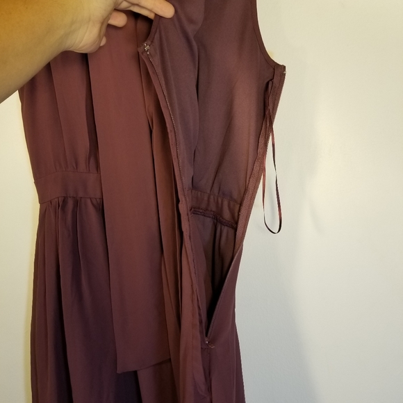 MODCLOTH Give it Timeless A-Line Aubergine Dress S - Picture 9 of 16